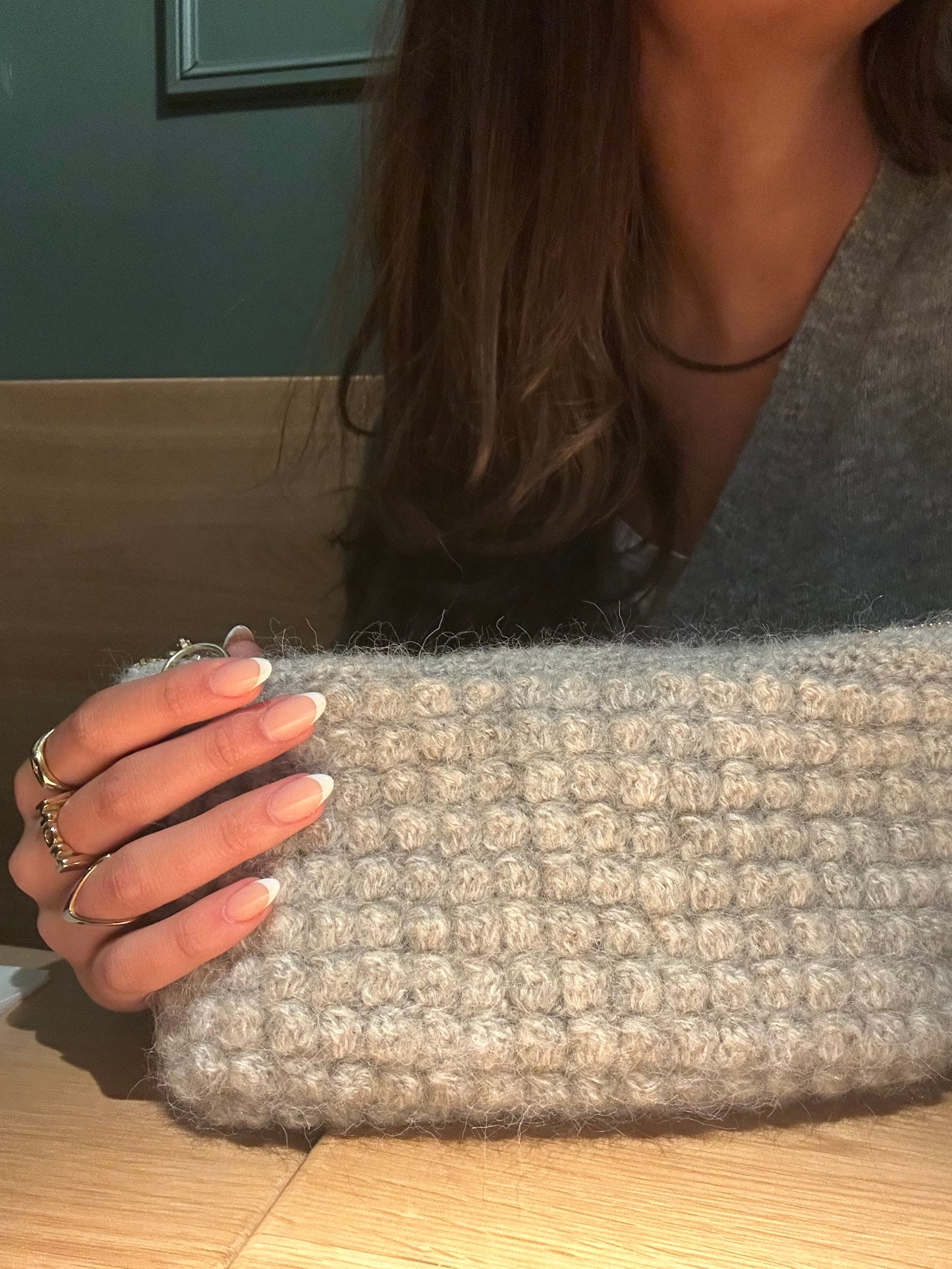 Sophie Clutch Classic Light Grey