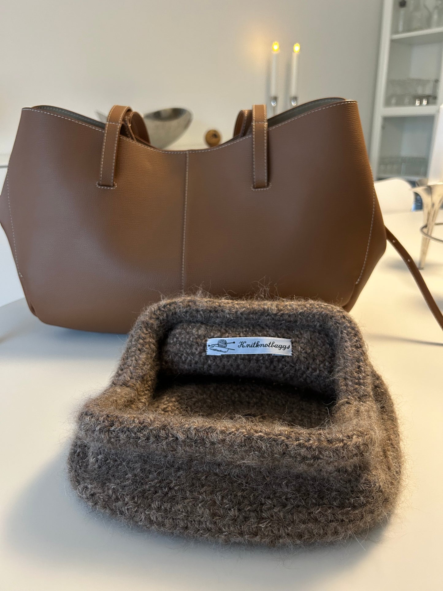 Holly Clutch Classic Alpaka Nougat