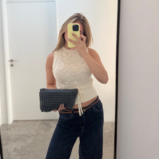Ella Clutch Classic Antracit Grey